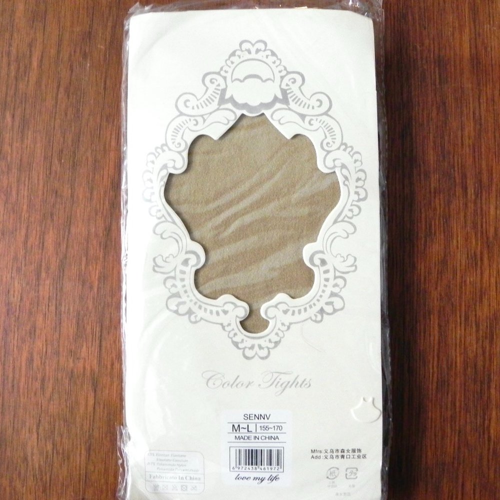 NWT Set of 3 Coloured Tights - White, Red & Taupe